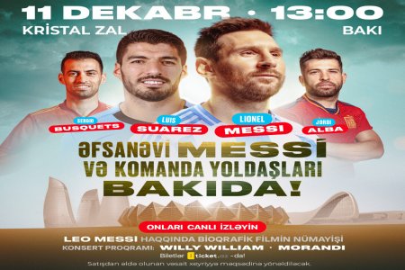 Messi və komanda yoldaşları Bakıya gəlir