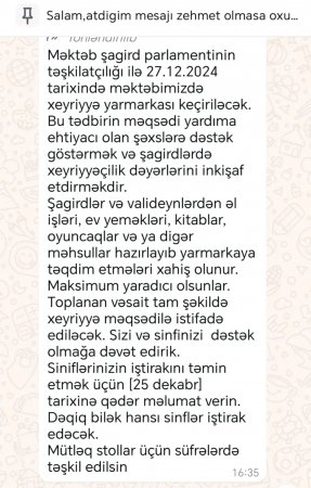 Bura məktəbdir, `Biznes Center` deyil axı...